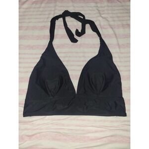 NWOT Black halter Bikini Top xl
